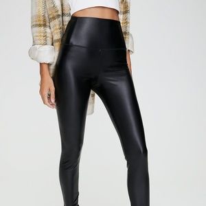 WILFRED FREE Daria Leather High Waisted Pants Size XS